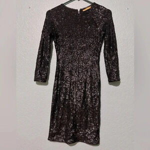 Alice + Olivia sequined black Dress size S